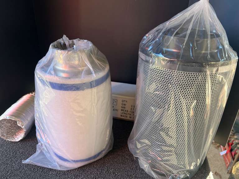 AC carbon filter parts, and 4” duct vent, see pictures for details. image