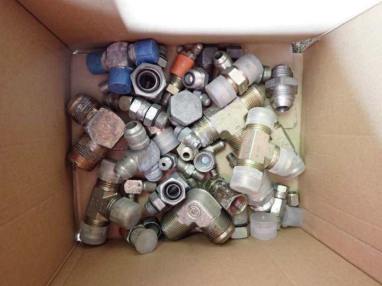 Box Lot of Various Hydraulic Fittings image