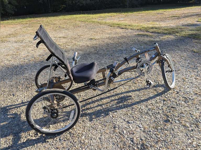 SUN BICYCLES BRAND EASY-3 USX MULTI-SPEED RECUMBENT BIKE WITH UNDER SEAT STEERING, SUSPENSION, SHIMANO DERAILLEURS, AND MORE image