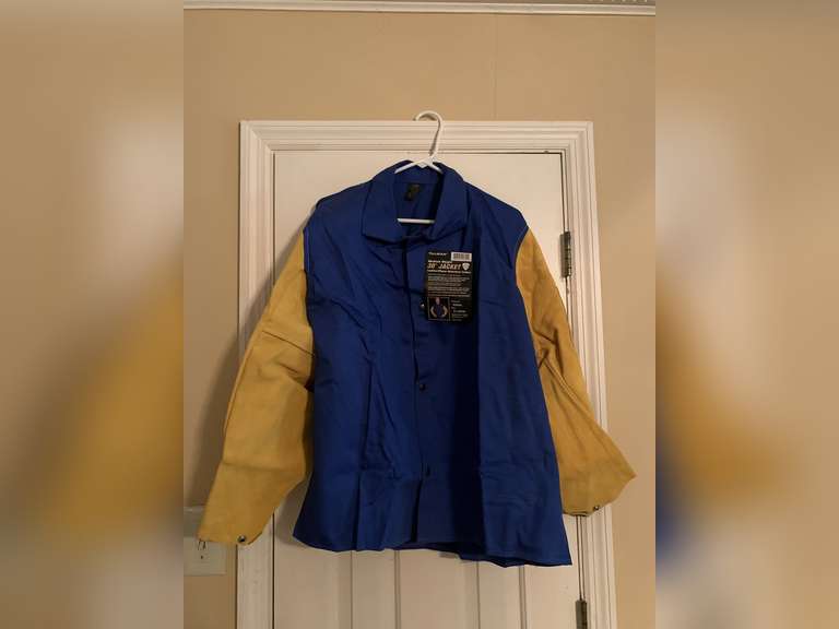 MEN'S NEW W/ TAG TILLMAN MED WEIGHT 30" JACKET LEATHER/FLAME RETARDANT COTTON SIZE XL - UP MASTER CLOSET 1 image