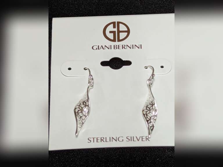 Giani Bernini Sterling Silver Filigree Twist Drop Earrings image