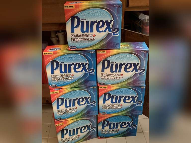 7 BOXES PUREX LAUNDRY DETERGENT - UP MASTER BATH image