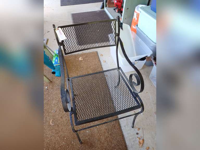 Wrought Iron Outdoor Chair image