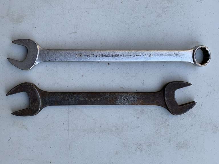 2 EXTRA LARGE WRENCHES - GARAGE image
