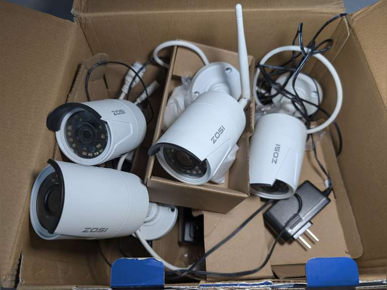 FOUR ZOSI WIRELESS SECURITY CAMERAS image