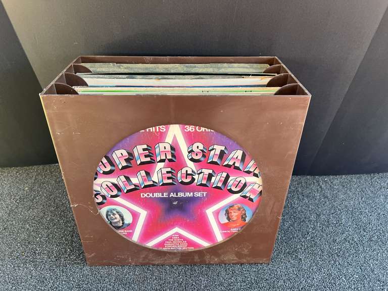 Album storage case with content, see pictures for details. image