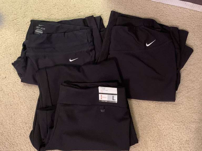 3 PAIR LARGE ATHLETIC PANTS (1 NEW W/ TAG) - UP BED 1 image