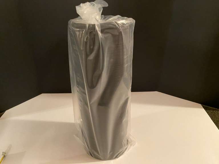 BR1... Duct tubing, 6” X 25’, for heating and cooling ventilation, still new in the box, see pictures for details. image