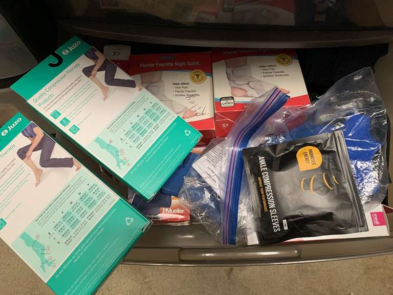 DRAWER FULL OF NEW COMPRESSION SOCKS, FOOT BRACES & MORE (DRAWER INCLUDED) - UP MASTER CLOSET 2 image