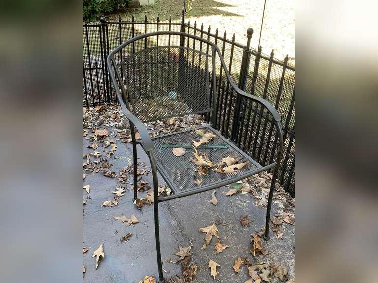 BLACK IRON BARREL BACK CHAIR - SIDE PORCH image