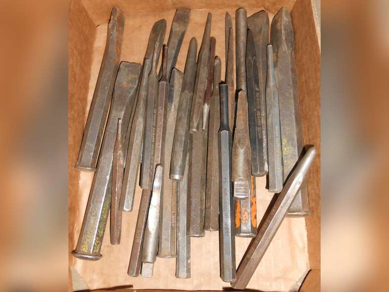 APPROX (29) PCS ASSORTED PUNCHES/CHISELS image