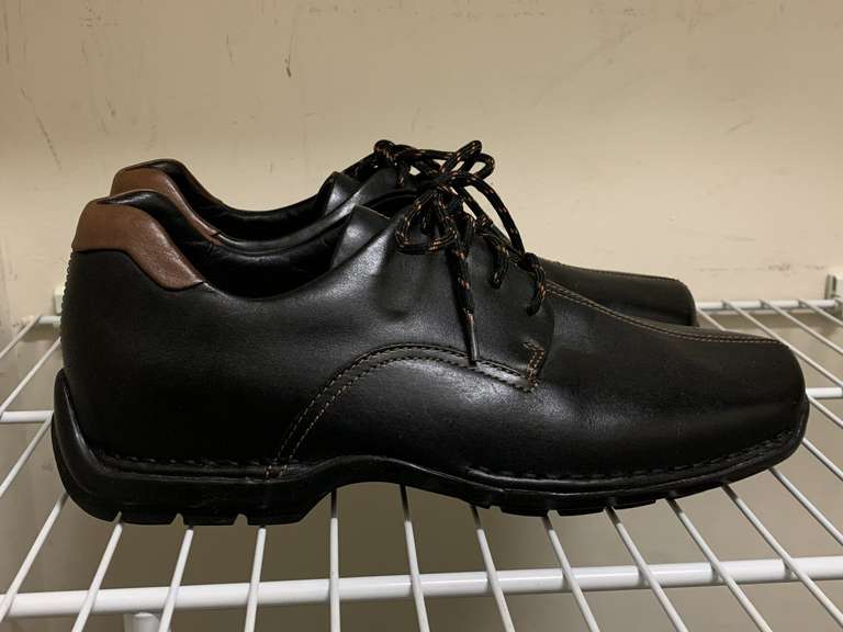 NEW MEN'S COLE HAAN BLACK LEATHER LACE UP SHOES (BELIEVE SIZE 10) - UP MASTER CLOSET 1 image
