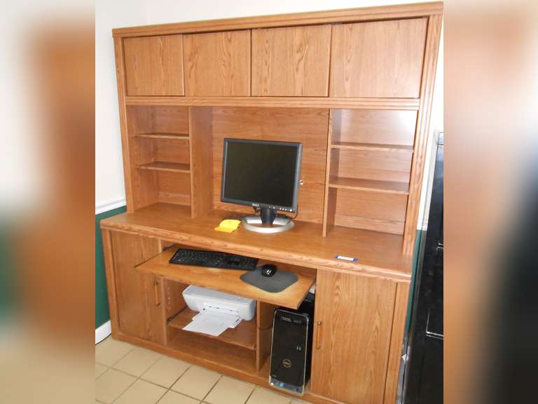 (2) COMPUTER WORKSTATIONS (1) 65 1/2 W & (1)45 1/2" W, OFFICE #20 & #21 image