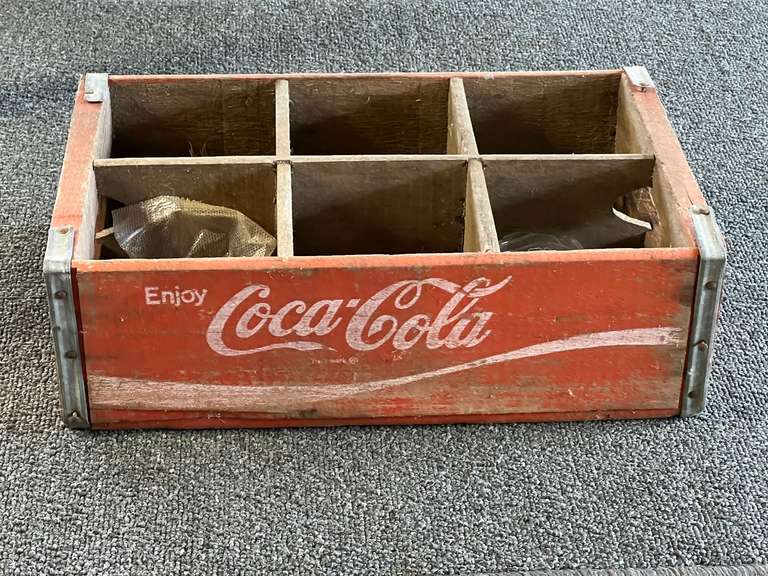 Vintage wooden Coca-Cola crate, see pictures for details. image