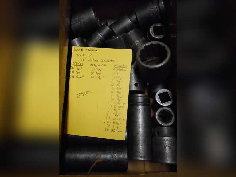 MISC 1/2" DRIVE SOCKETS (25) PCS image