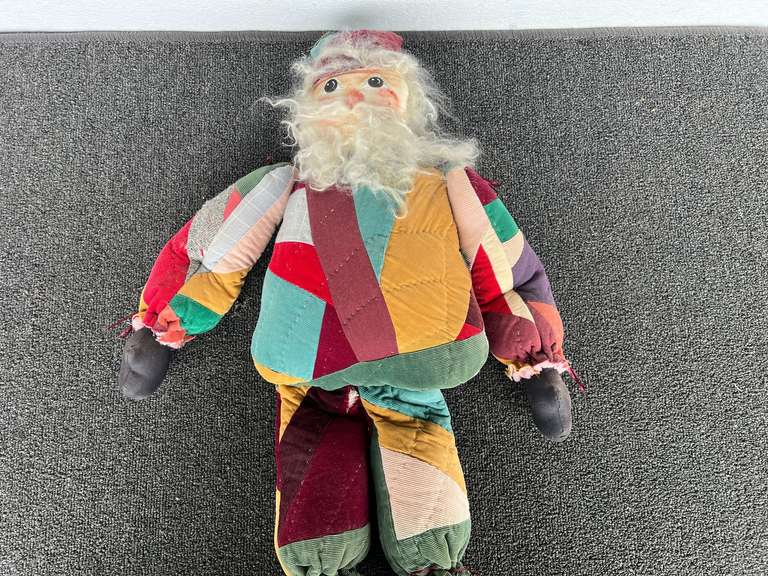 Vintage folk art Santa, see pictures for details. image