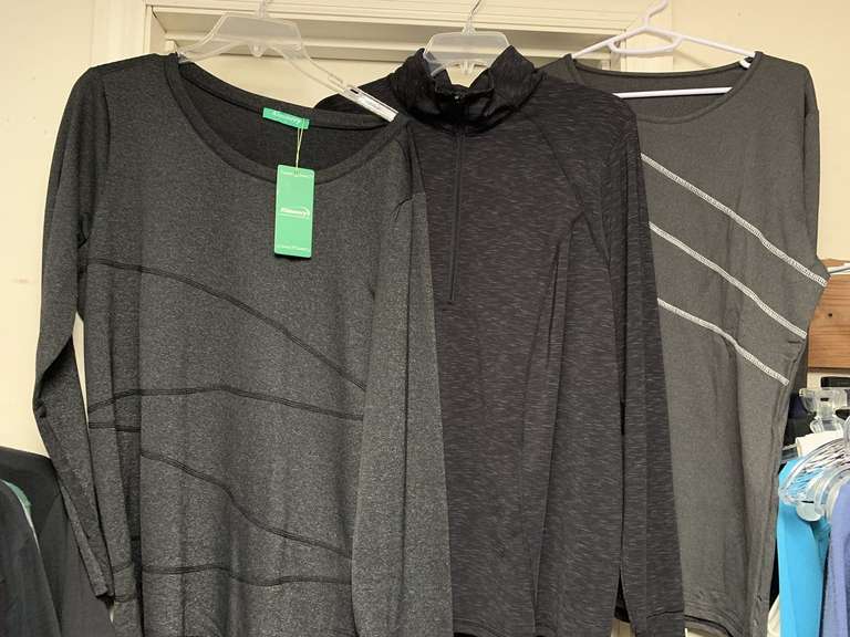 LADIES ATHLETIC WEAR - 10 TOPS (SIZE XL- 1 NEW W/ TAG) - UP MASTER CLOSET 2 image