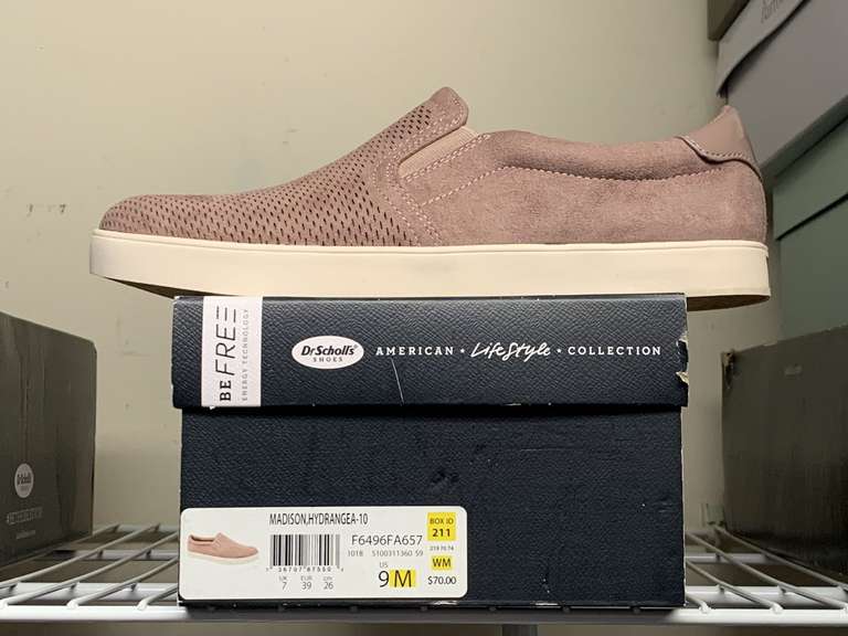 NEW DR SCHOLL'S "MADISON" TAN SUEDE SLIP ONS SIZE 9M - UP MASTER CLOSET 2 image