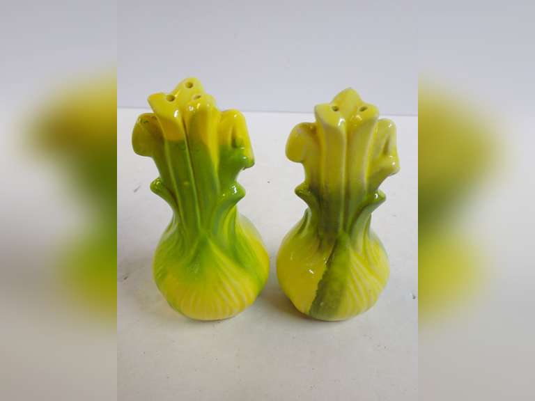 Vintage Ceramic Salt and Pepper Shakers image