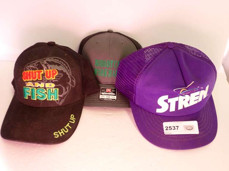 Lot of 3 Assorted Novelty and Advertising Hats image