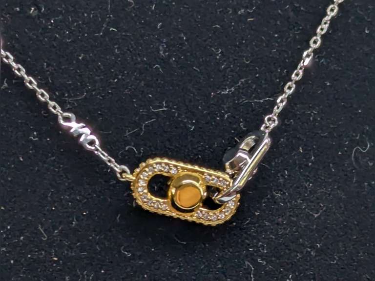 Michael Kors Astor Link Sterling Silver Slider Bracelet MKC1737 image