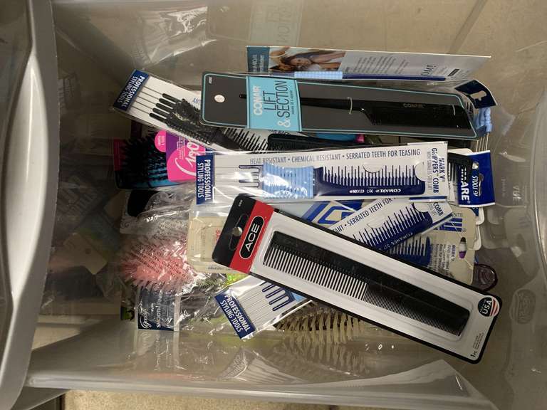 DRAWER FULL OF NEW HAIR COMBS, NEW HAIR BRUSHES & MORE - UP MASTER CLOSET 2 image