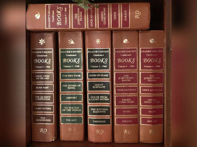 6 FIRST EDITION 1968 READER'S DIGEST HARDBACK BOOKS - LIVING ROOM image