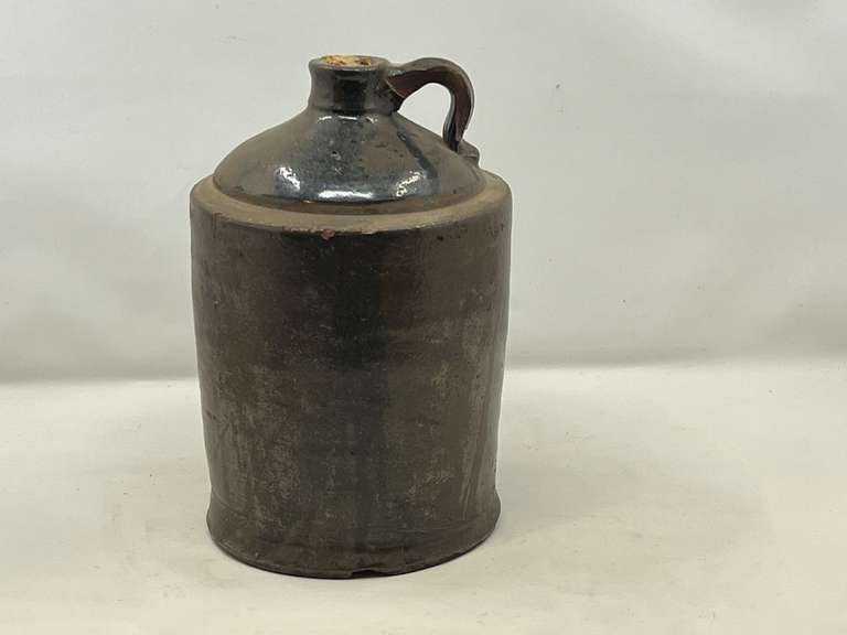 LR… Antique/vintage whiskey/moonshine jug, there is some chipping present, see pictures or details. image