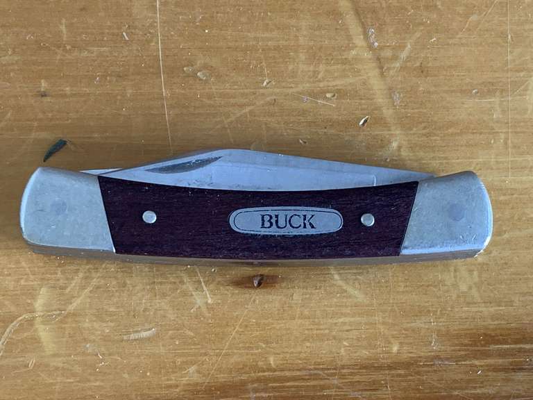 VINTAGE BUCK 703 THREE BLADE FOLDING POCKET KNIFE - CHECKOUT image