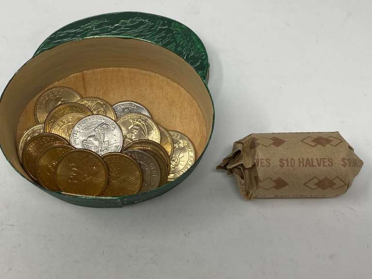 Collectible US coin to include Kennedy half dollars, Susan B Anthony dollars, Sacajawea dollars, and US presidential dollar coins, see pictures for details. image