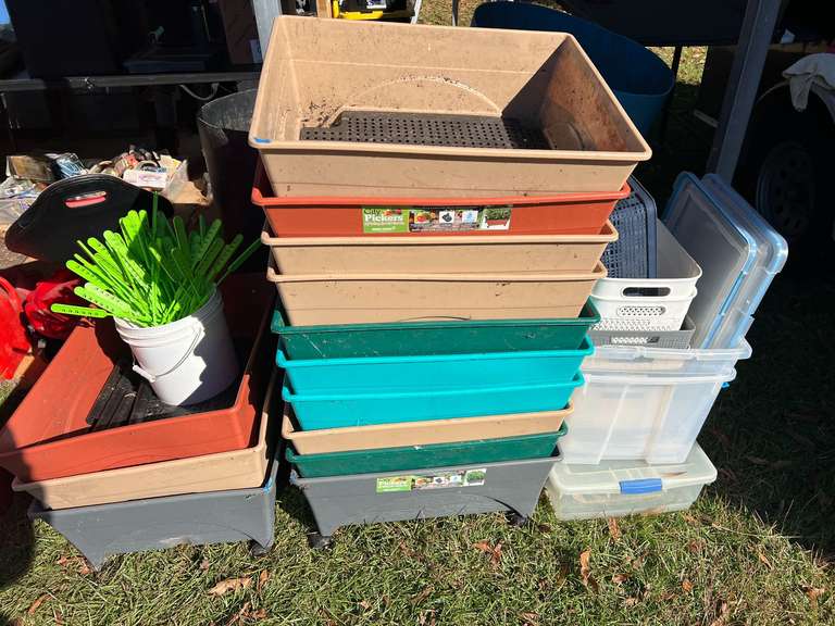 Large assortment of planters, and more. See pictures for details. image