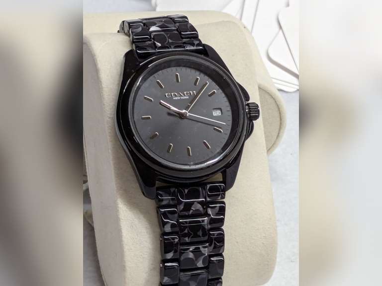 Coach UNISEX Black Watch with Signature Bracelet image