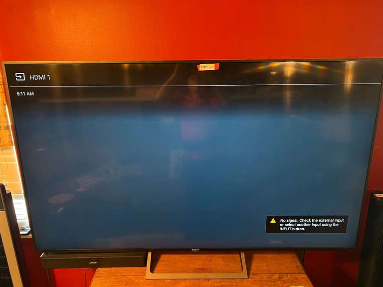 DEN… Sony 75” television, comes with remote, does work, see pictures for details. image