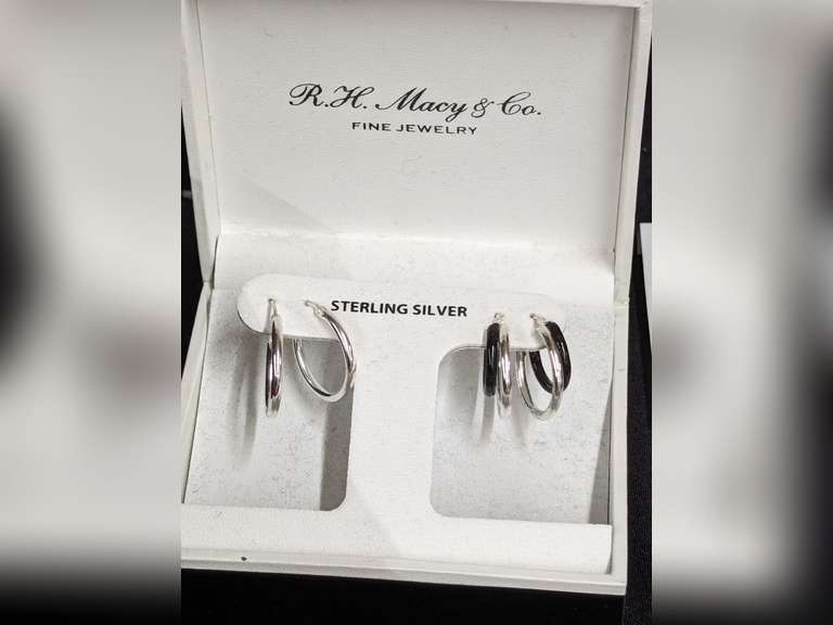 Sterling Silver Hoop Earring Set image