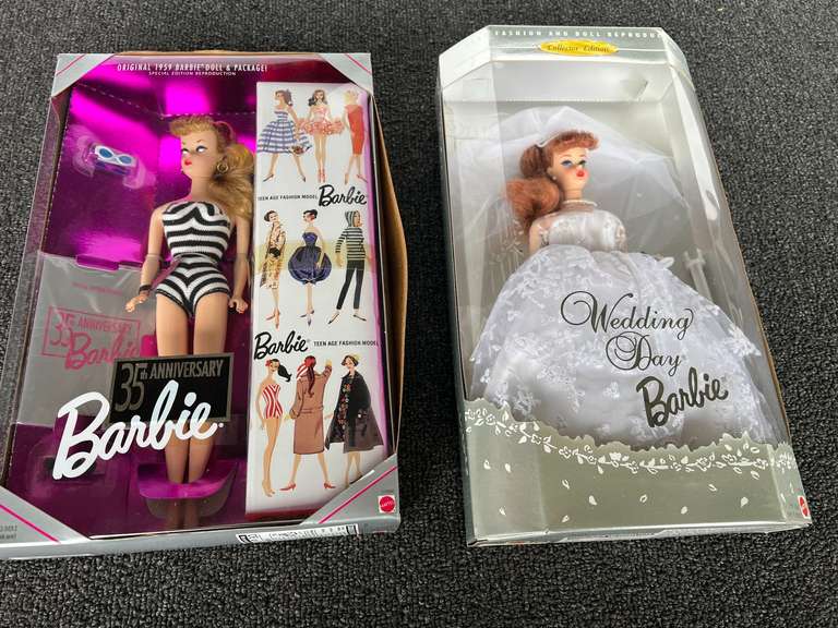 Wedding Barbie collector edition, also includes a 35th anniversary Barbie, both pieces come in original boxes, see pictures for details. image
