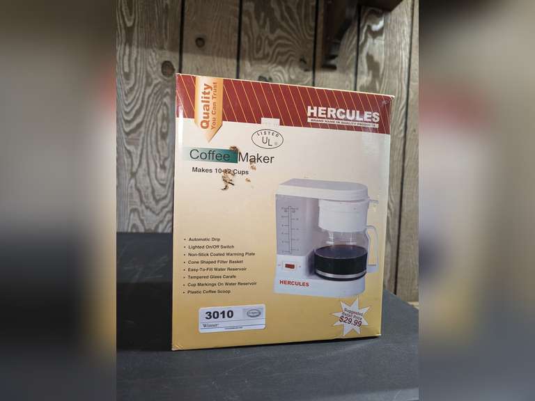 VINTAGE HERCULES COFFEE MAKER IN ORIGINAL BOX image