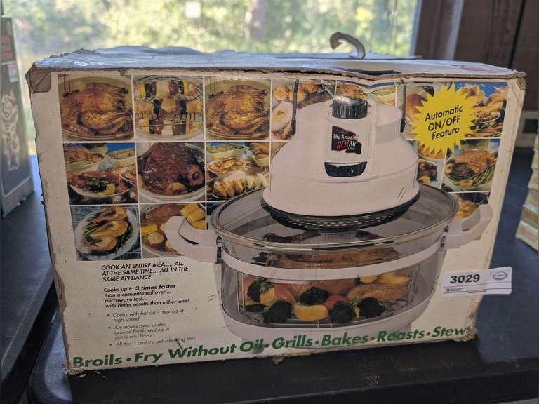 VINTAGE HOT AIR OVEN SET IN ORIGINAL BOX image