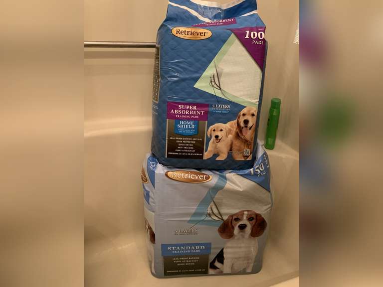 250 NEW DOG TRAINING PADS - UP HALL BATH image