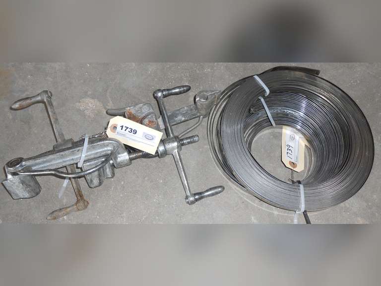 (2) BAND-IT TOOL & 1/2" STAINLESS BAND MATERIAL image