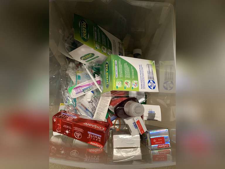 DRAWER FULL OF TOOTHPASTE, TOOTHBRUSHES, POLIDENT & MORE - UP MASTER CLOSET 2 image