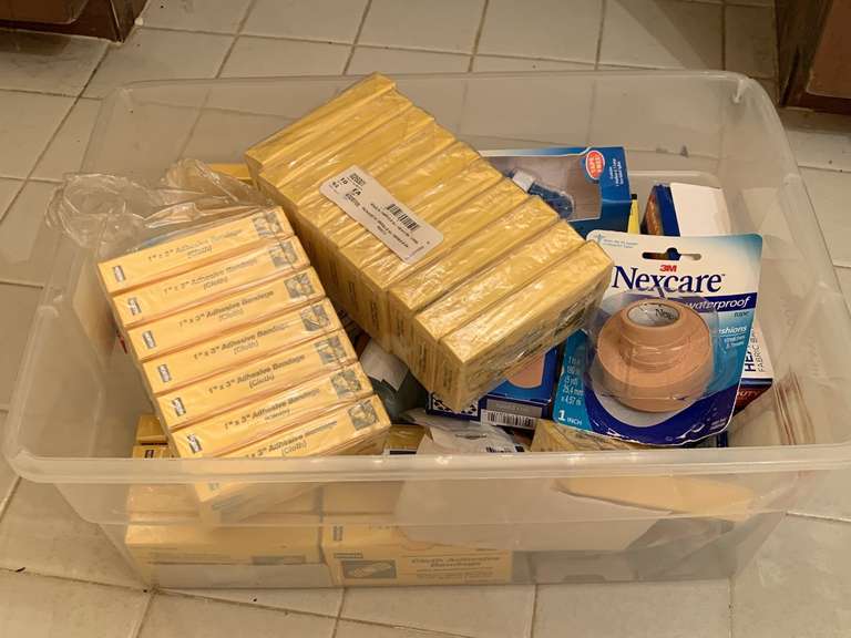 CRATE FULL OF BANDAIDS & MORE (CRATE INCLUDED) - UP MASTER BATH image
