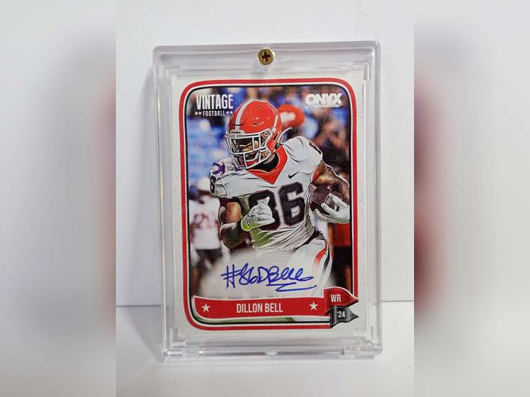 Dillon Bell Autographed ONYX Football Card image