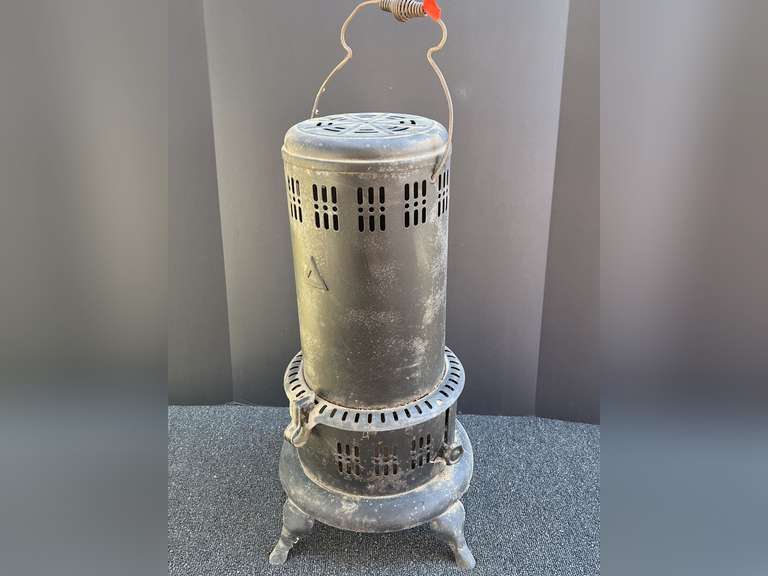 Vintage heater, believed to be a kerosene heater, see pictures for details. image