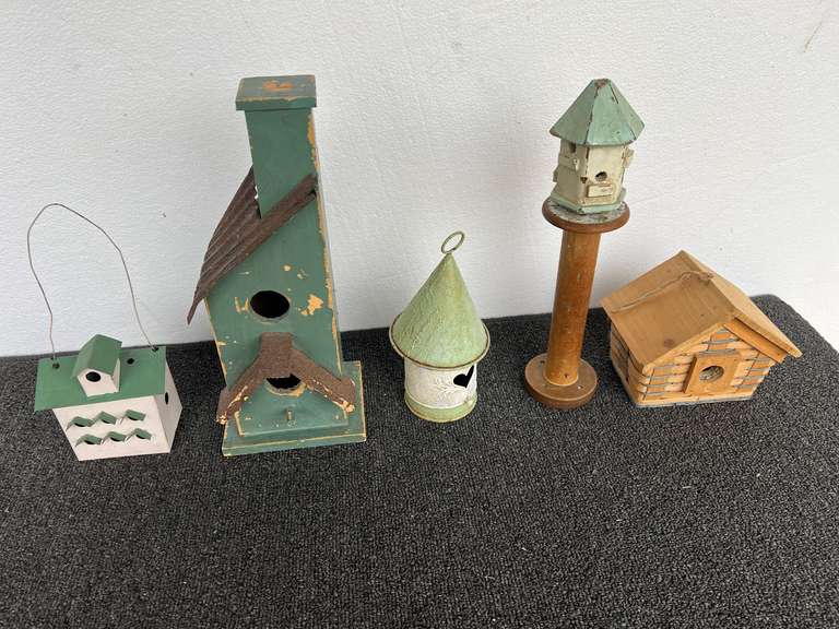 Birdhouse home decor, five pieces, see pictures for details. image