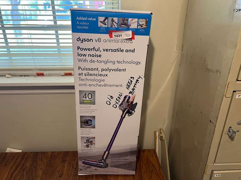 Laundry… Dyson V8 animal extra vacuum, comes with the original box, needs a battery, see pictures for details. image