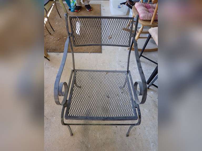 Wrought Iron Outdoor Chair image