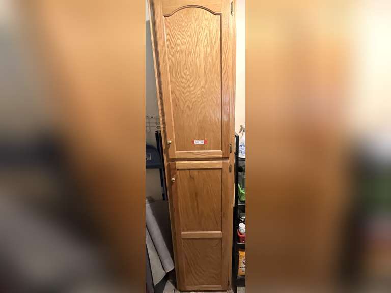 Laundry… Tall two door cabinet, includes all content in cabinet marked 1437. See pictures for details. image