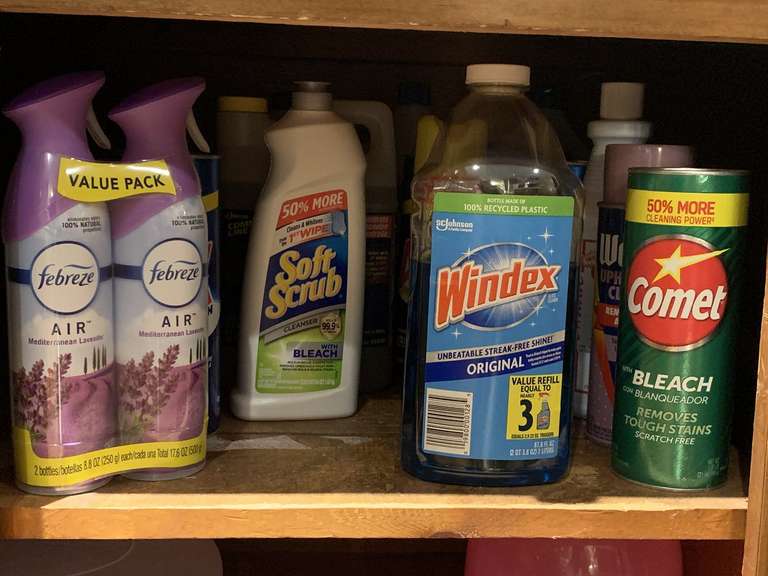 ASSORTMENT OF AIR FRESHENERS & CLEANING PRODUCTS - KITCHEN image