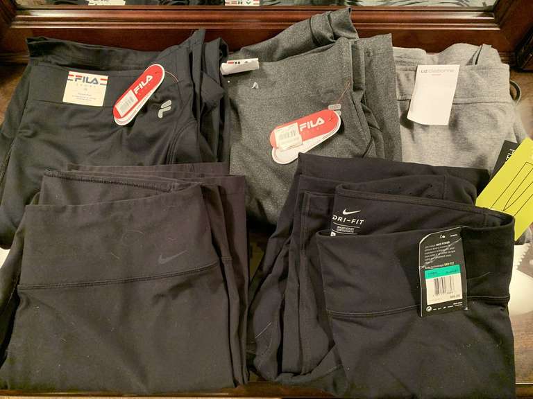 5 PAIR ATHLETIC PANTS SIZE XL (4 NEW W/ TAGS) - UP MASTER BED image