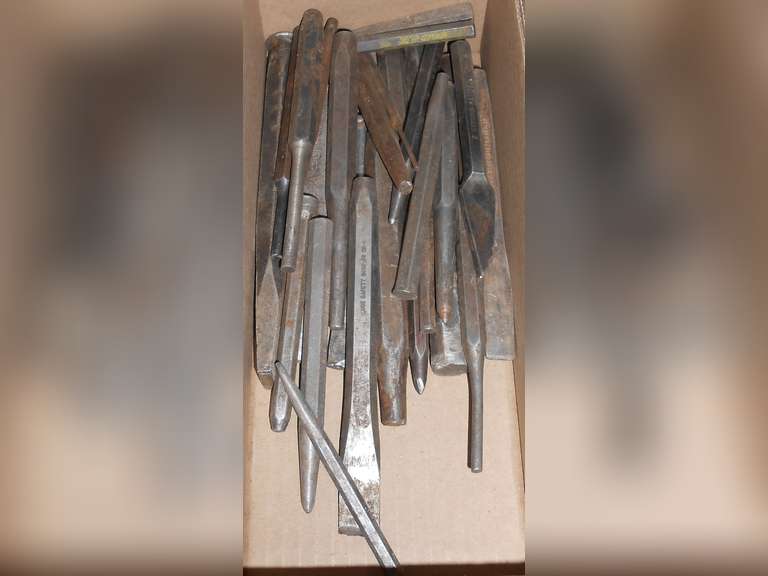 APPROX (29) PCS ASSORTED PUNCHES/CHISELS image